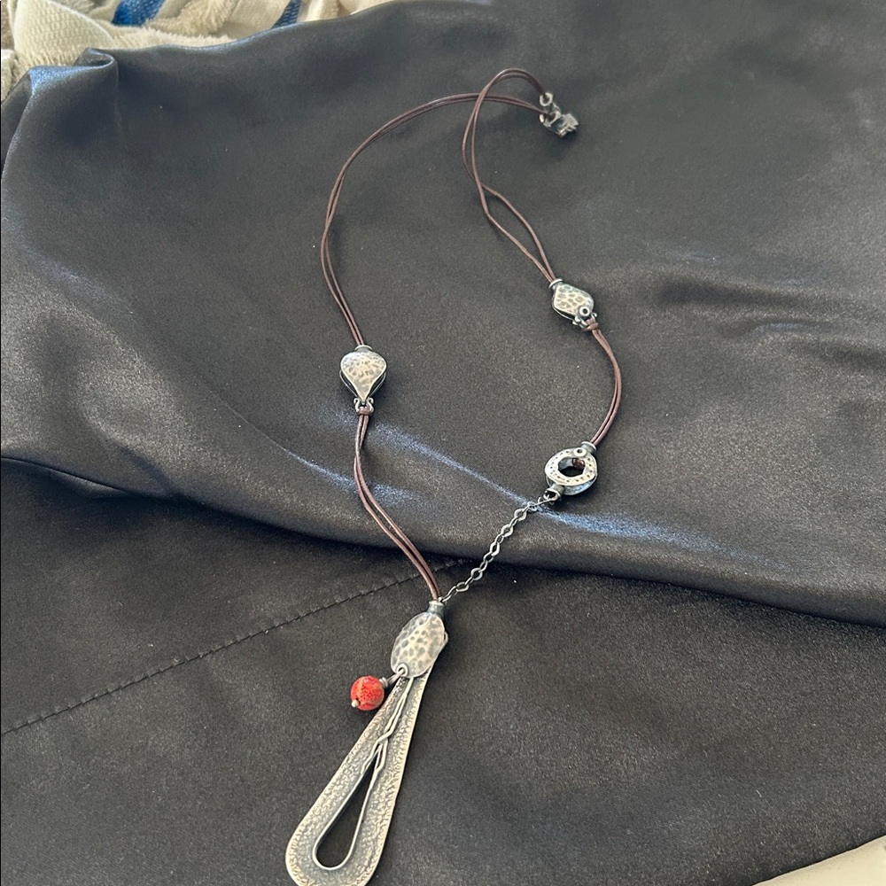 Silpada Silver and Brown Necklace